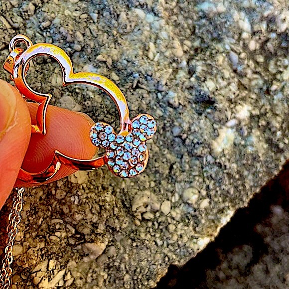 Rose Gold Plated Mickey Mouse Necklace - NWOT - Picture 5 of 9